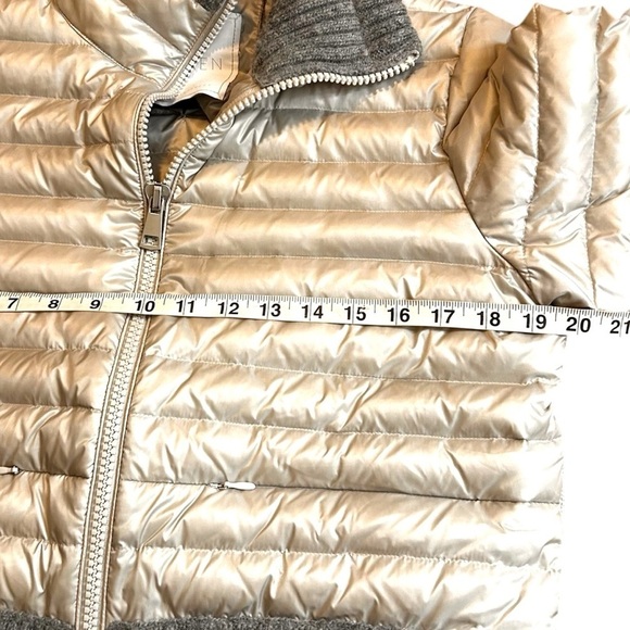 SOSKEN Studio BEV Grey Lightweight Down Puffer Jacket- Size 3/Small- Medium - Picture 12 of 13